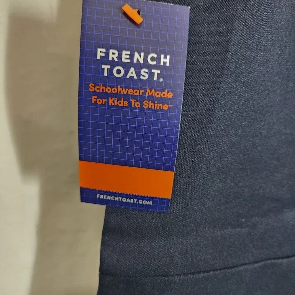 French Toast Girls Zipper‎ Front Jumper Uniform Dress in Navy Blue - Size 10